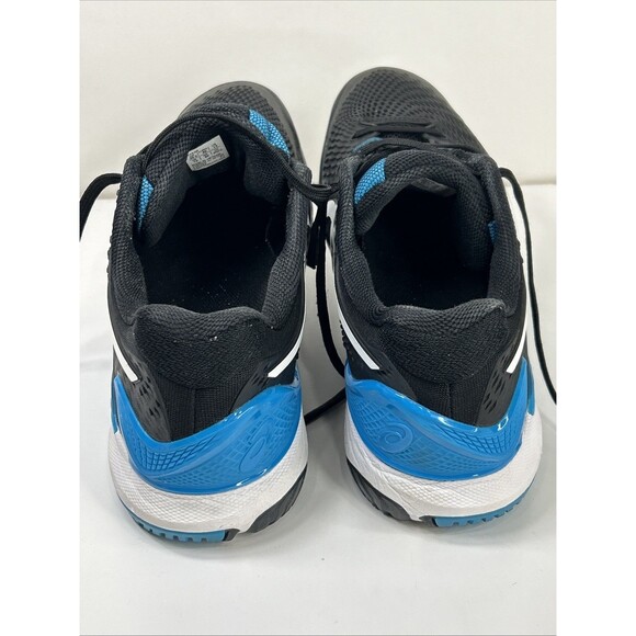 Asics Gel-Resolution 9 Sneakers Shoes Sz 13 Black White Blue 1041A330 Tennis main image 6